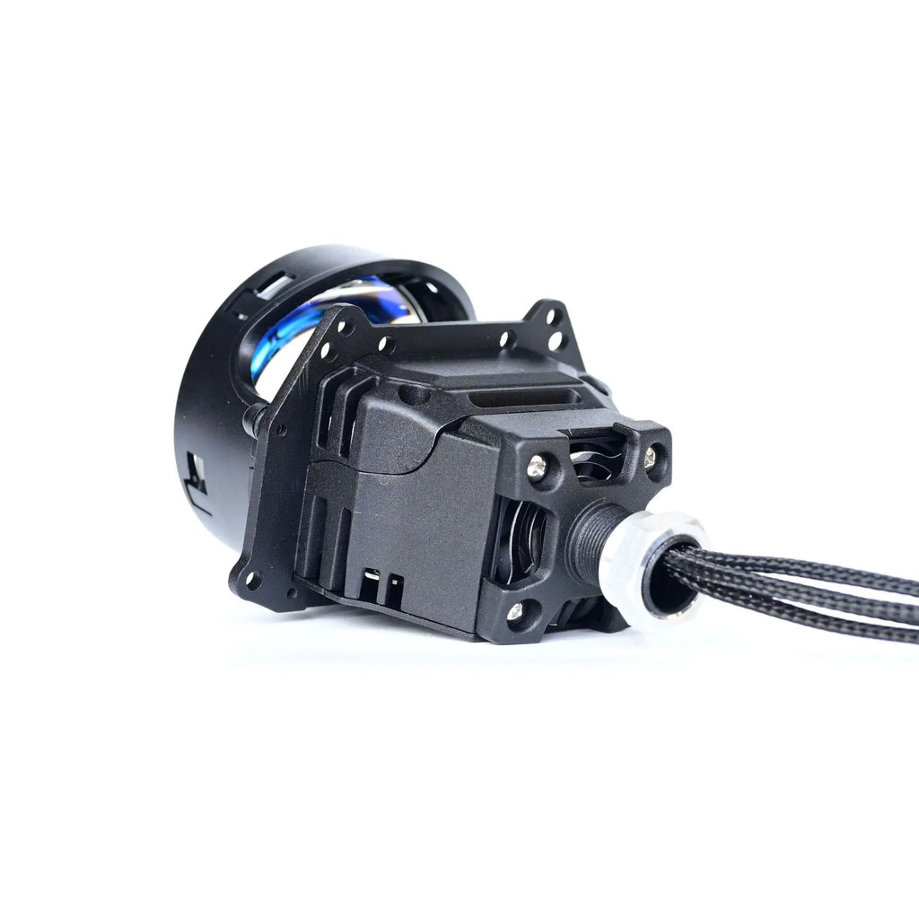 New 3 Inch Bi LED Projector Headlight with Halo 180W High Power Plug and Play Dual Beam H4 H7 Car LED Headlamp Retrofit Upgrade