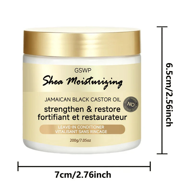 GSWP Shea Butter Moisturizing Leave-In Conditioner,strengthen hair, reduce dryness split ends, and provide deep hydration.200g