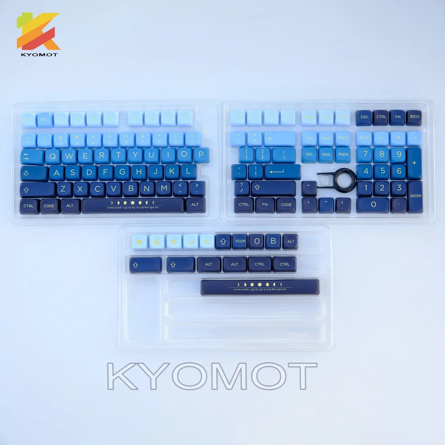 KYOMOT 125 Keys Botanical Garden Keycaps MOA Profile PBT Dye Sub Gradient Keycaps For MX Switches DIY Mechanical Keyboard Gifts