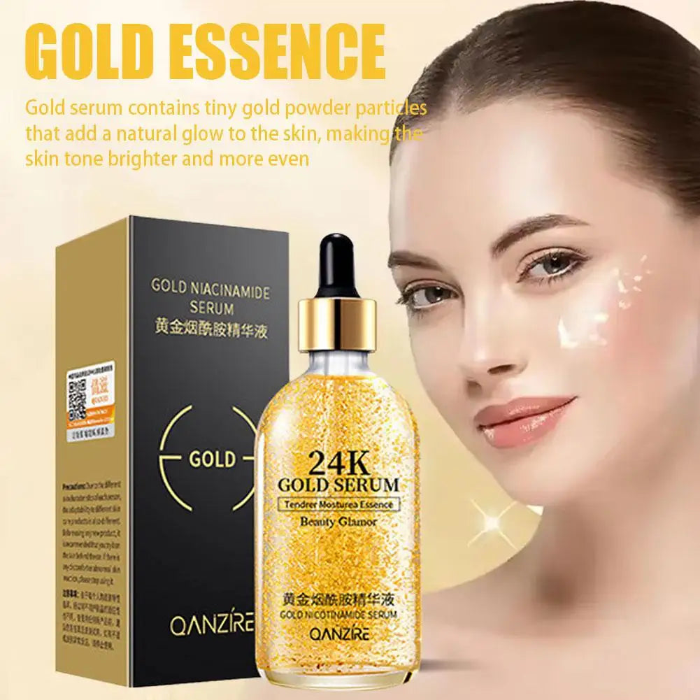 24K Gold Facial Mask, Anti-Aging Gold Face Mask Moisturizes Skin, Helps Reduces Wrinkles, Fine Lines & Acne Scars, Removes Black