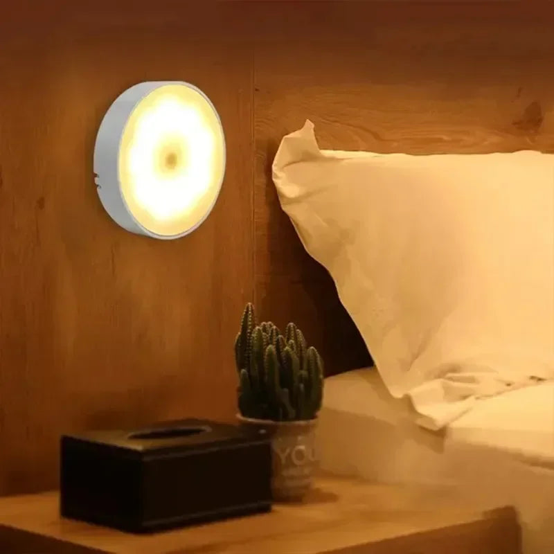 GGbingo-Motion Sensor^&^% LED Night Light USB /*Rechargeable-Kitchen Cabinet, Wardrobe Lamp# Staircase, Wireless Closet Light@@