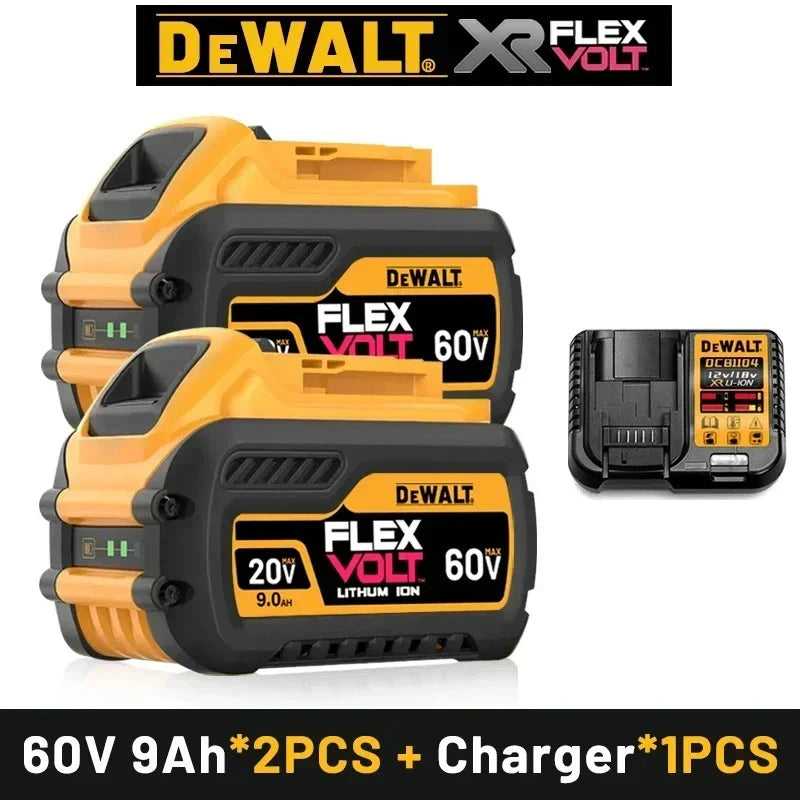 DeWALT 100% Original Battery 20V/60V 6Ah 9Ah MAX FlexVolt for DCB606 DCB205 DCB206 DCB209 DCB182 Power Tool with Battery