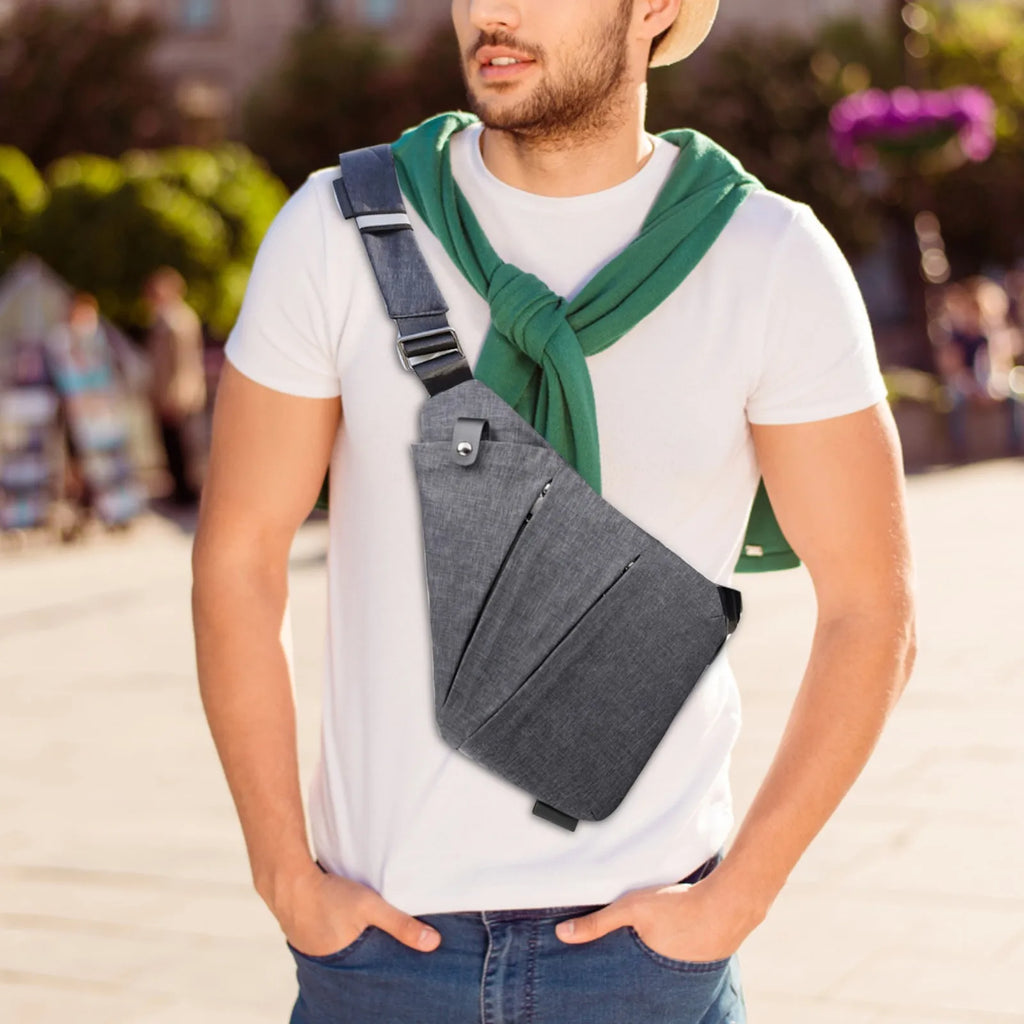 Multifunction Chest Bags Anti Theft Single Crossobdy Bags For Men Waterproof Male Cross Body Messenger Bag Fanny Pack Sac