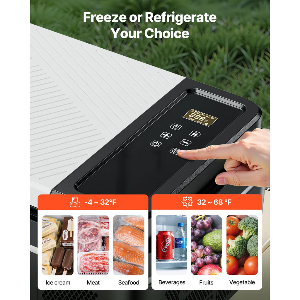 Succebuy 20 L Portable Refrigerator Car Refrigerator Electric Compressor Cooler with APP Control for RVs Campings Boats