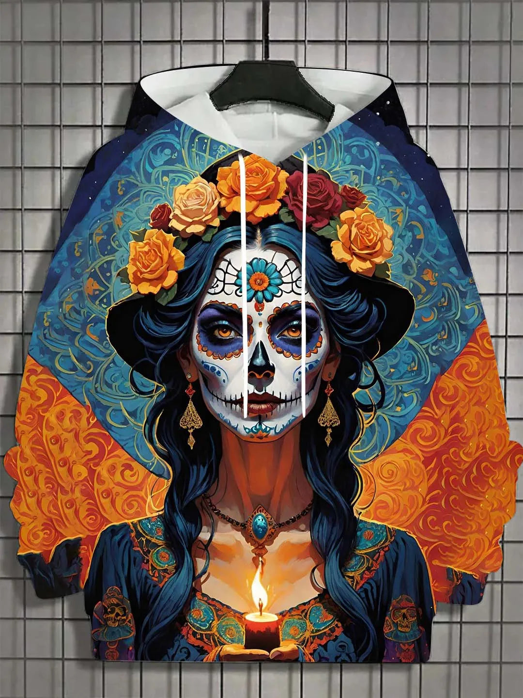 Women's Hoodie for Girls Autumn Fashion Men's Long Sleeve Tops Casual Women Clothes Horror Undead Woman Pattern 3D Unisex Tops