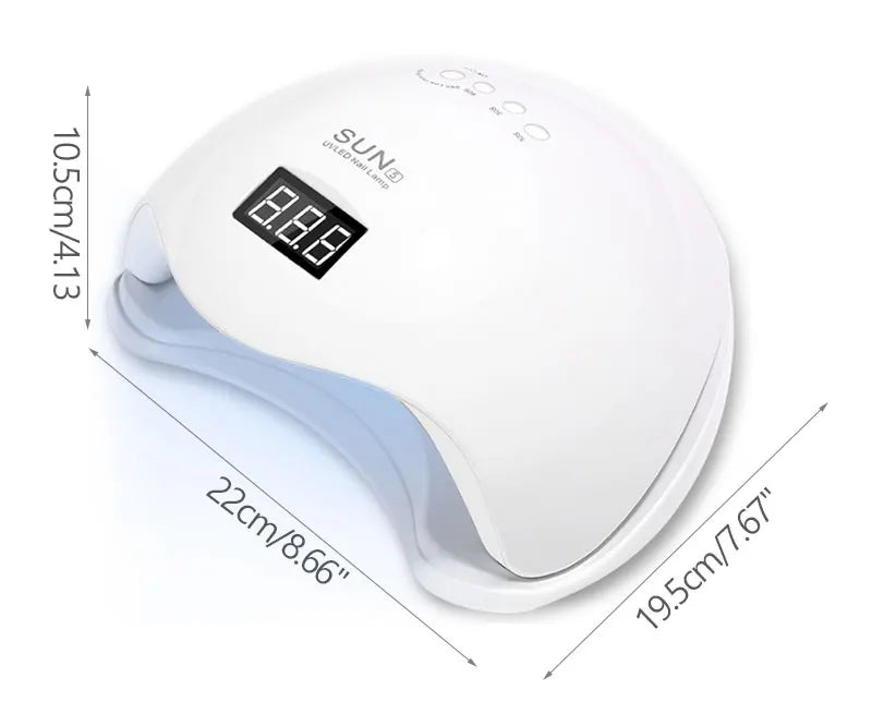 Nail Dryer Gel Nail Polish Curing LED UV Light With 4 Timers Automatic Sensor LCD Display Professional Nail Art Tools Accessorie