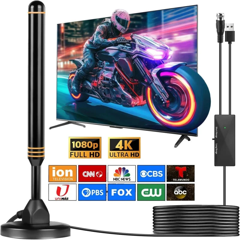Popular Terrestrial Digital TV Antenna, Indoor/Outdoor Suction Cup TV Antenna, DTMB Home DVB-T2 Antenna