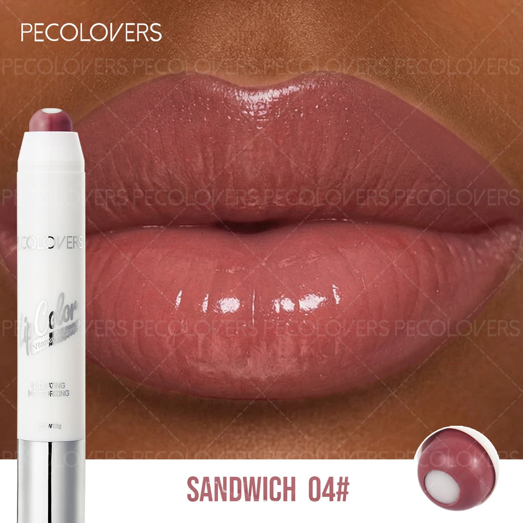 Sandwich Lipstick Pen, Moisturizing Lip Gloss, Long-lasting, Non-drying, Multi-color Options, Lip Cosmetics