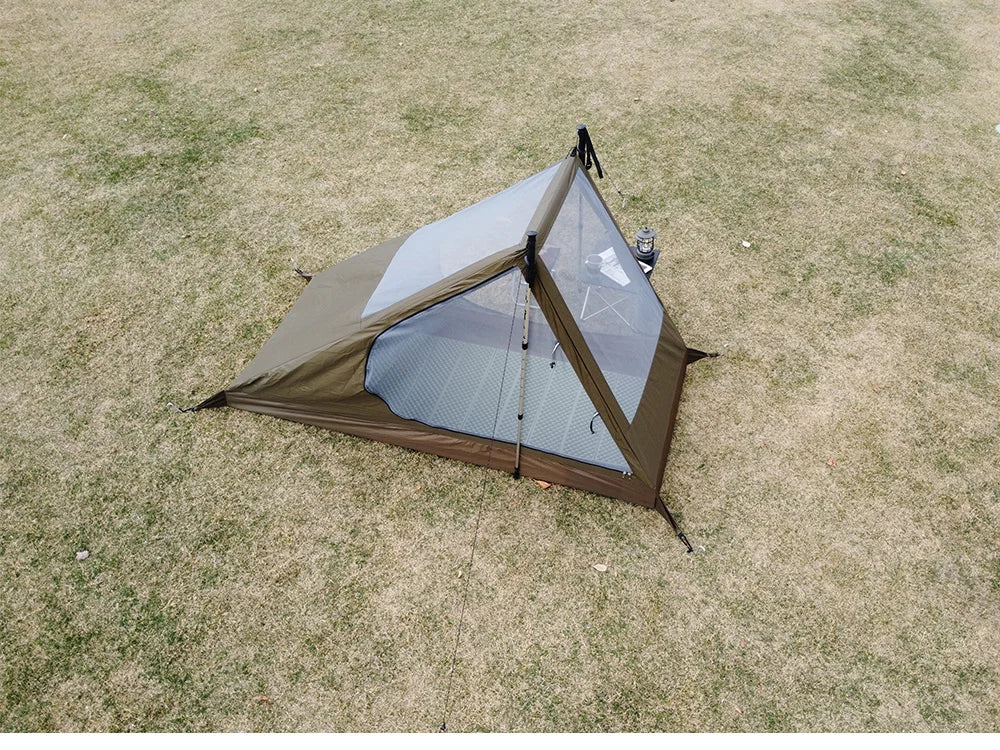 Airy 1 Mesh Tent Trekking Pole Tent Lightweight Solo Tent Camping Tarp Tent Hiking backpacking Single One Person Tent Shelter