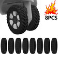 8 Pcs Silicone Luggage Wheel Protector Shoes Suitcase Casters Anti Abrasion Noise Min Travel Rolling Luggage Accessory Parts