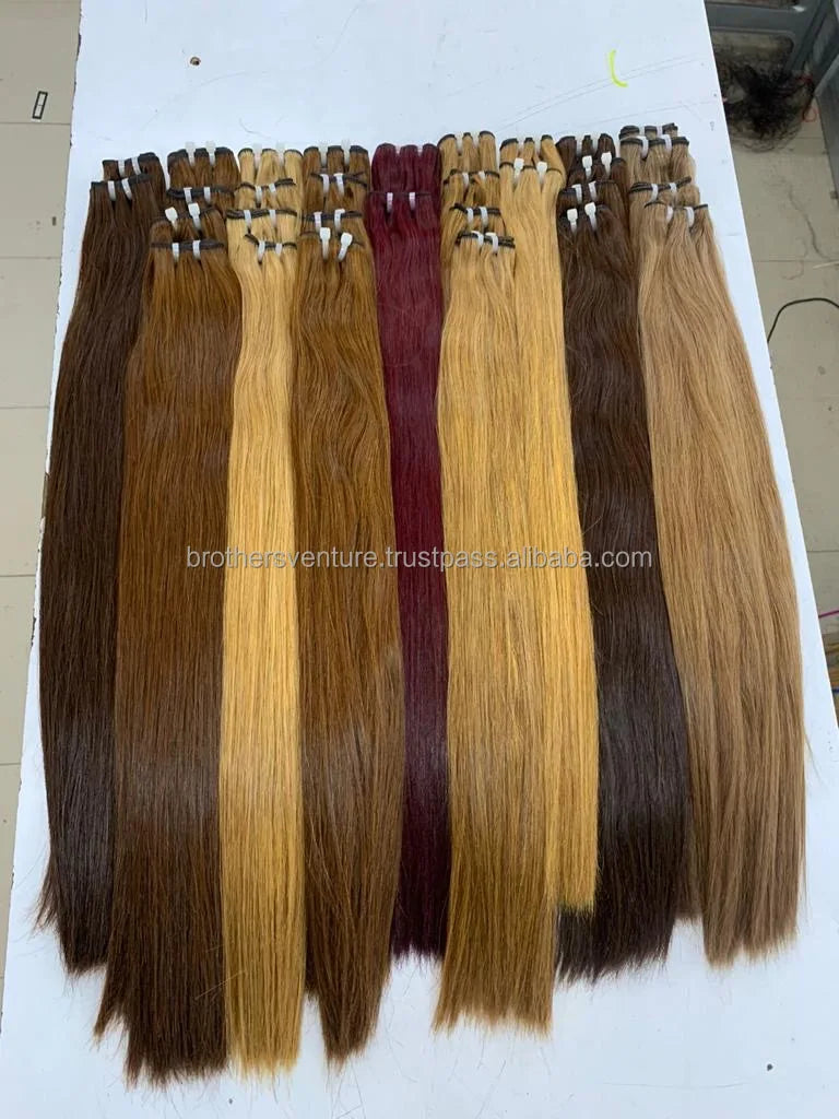 Indian Loose Wave Human Hair Bundles Pre-Looped Pink Wrap Remy Hair Natural Black Soft Shiny Weave for Women