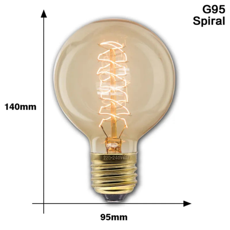 Edison Incandescent Lights Bulbs Retro Edison Lamps Bulb E27 220V/110V 40W Halloween Bedroom Decoration Edison Christmas Bulbs