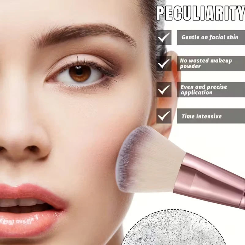 20 Pink Makeup Brushes Set For Blush Foundation Eyeshadow And Concealer Brush Makeup Tools