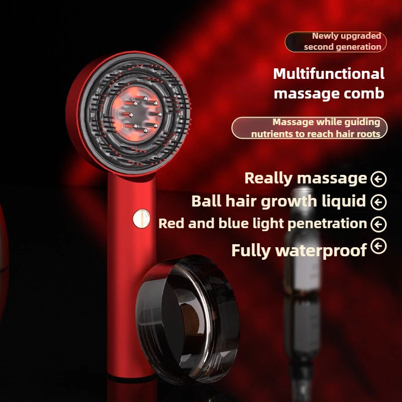 XYT-0806 Red Light Electric Massage Comb Kneading Living Hair Scalp Medicine Device Healthy Hair Guide Liquid Growth Instrument