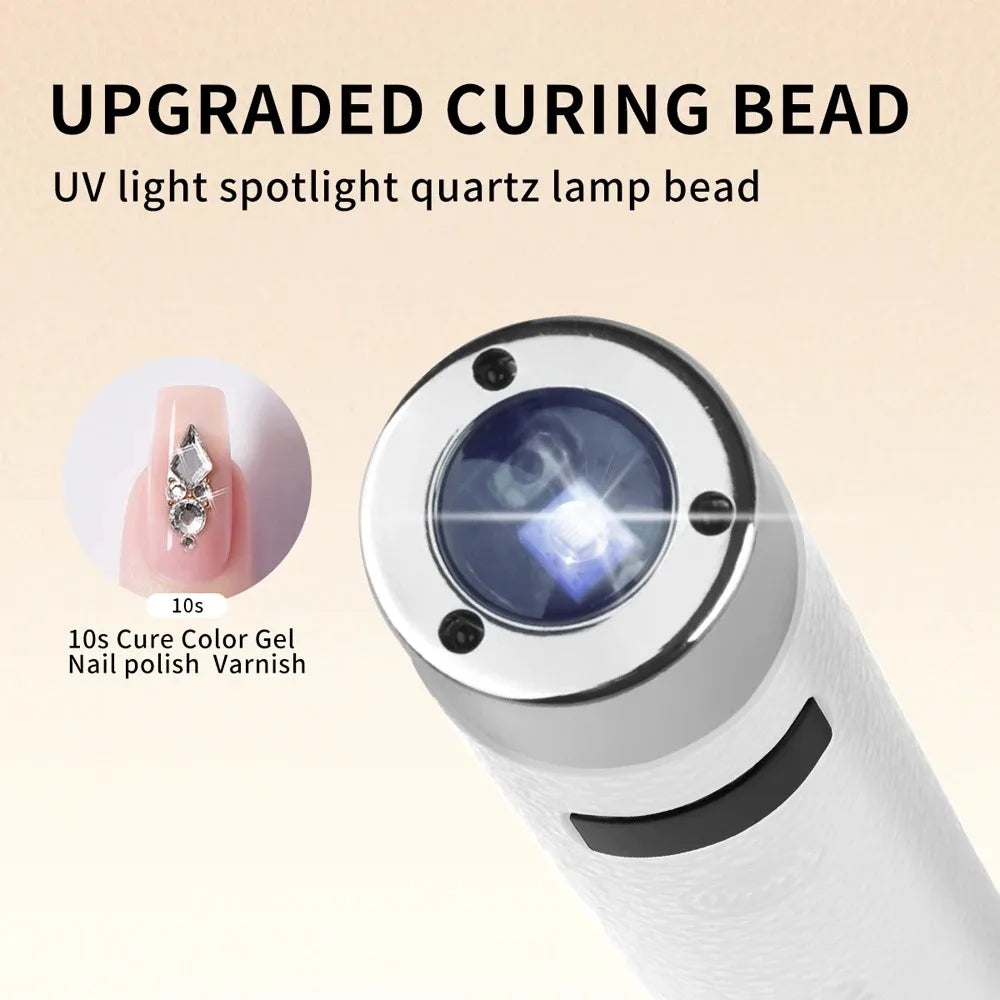 Ai Sensor Nail Lamp UV LED Mini Lamp Rechargeable Cordless Lamp Desktop and Handheld Drying Light Curing All Nail Gel Quickly