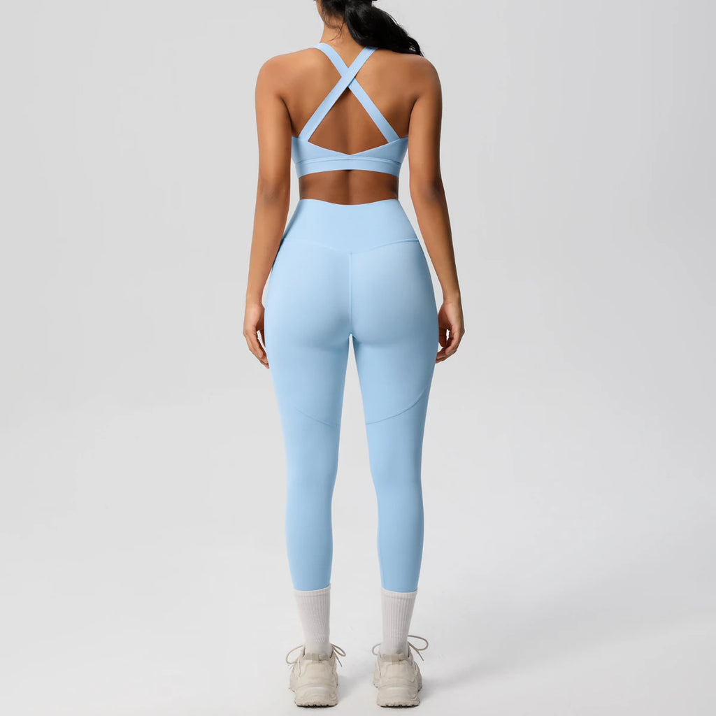 Yoga Suit Sports Set Womens Sportswear Sports Women's Yoga Bra Tummy Control Slimming Booty Leggings Women's Tracksuit