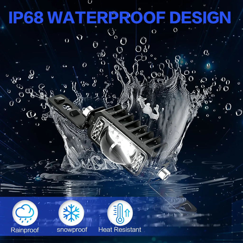 2/4 LED Motorcyle Car Grille Spotlight Projector Len Light  Driving Light, Truck Off-road Vehicle High Brightness  Driving Light