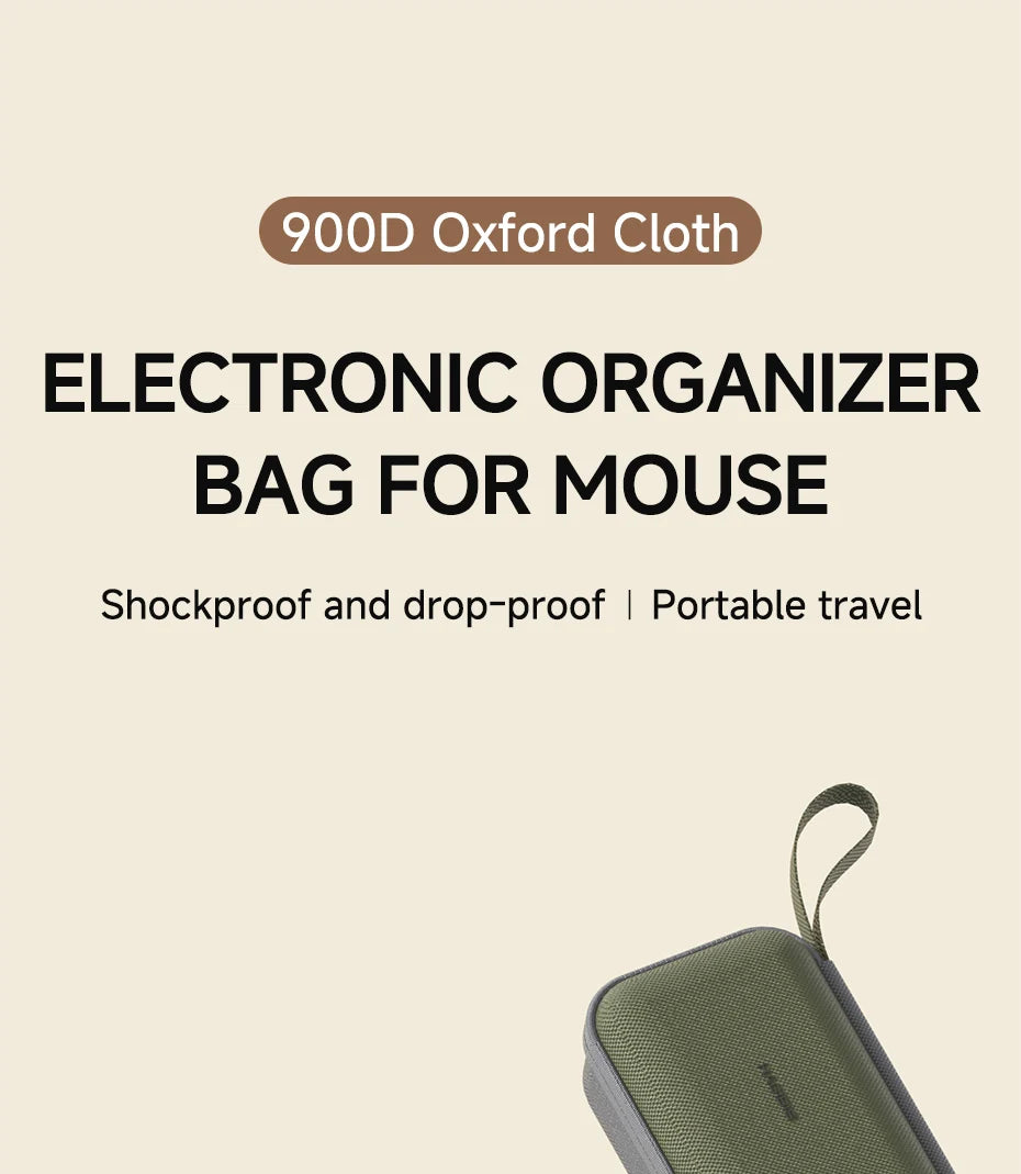 Hagibis Electronic Organizer Travel Case Bag for Mouse Portable Carry Case for Wireless Mouse Cable Charger Power Bank Hardshell