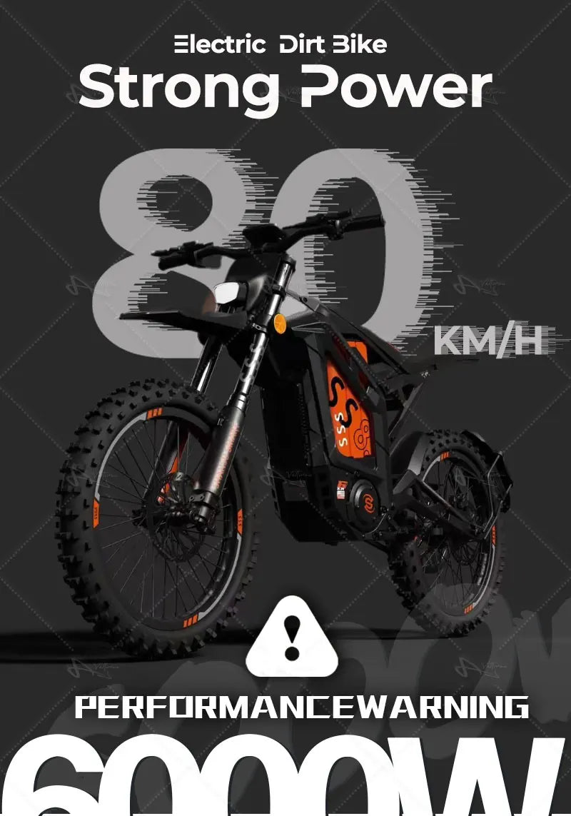 Valtinsu Cheap Electric Dirt Bike Tala Ria 72V 6000W Electric Bicycle Off-road E Dirt Bike Ebike