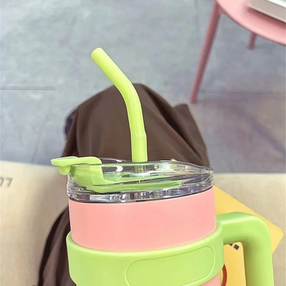 Modern 40oz Water Bottle Cover Transparent Splash Spill Proof Cup Cap Replacement Double Drink Lid Water Cup Accessories