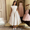 2026 Autumn New Style Elegant Backless and Waist-Slimming Mid-Length Dress