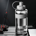 Large-capacity water cup heat-resistant with straw summer outdoor portable sports water bottle fall-proof