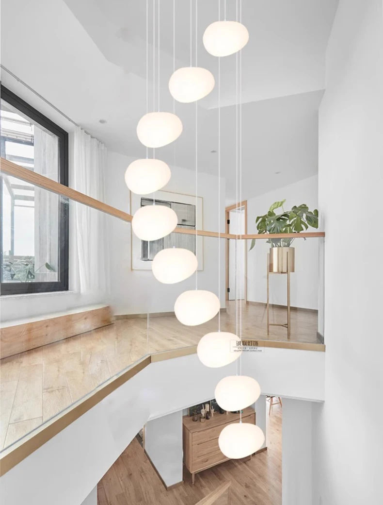 Modern home decor led lights pendant light lamps forstaircase Chandeliers for living room hanging light indoor lighting