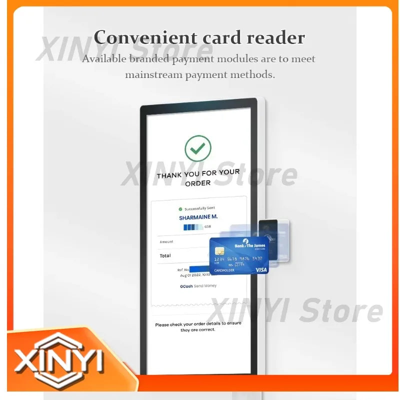 Touch Screen Kiosk Self-Service Ordering System with Printer Support POS Machine for Restaurant Payment Kiosk
