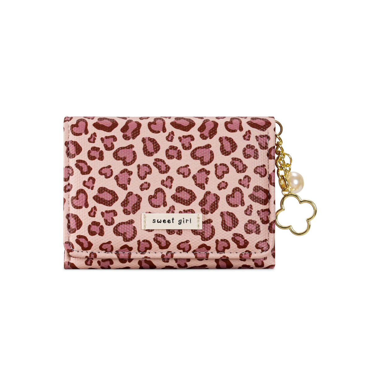 Mini Bifold Women's Wallet, Polka Dot PU Multi-functional Key Hanging Card Holder Purse for Daily Outing Small Gift