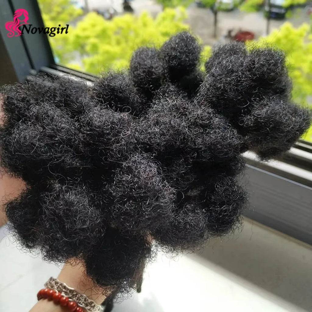 0.2/0.4/0.6/0.8 cm Human Hair Dreadlocks Extensions Brazilian Real Human Hair Locks Extensions Handmade Dreadlocks For Women/Men