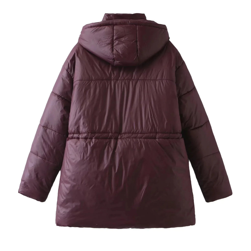 2025 Winter New Fashionable Casual Versatile Loose-Fit Hooded Cotton Jacket