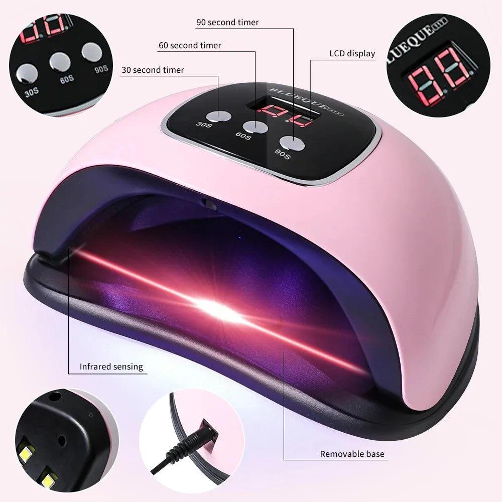Professional Nail Lamp LED Manicure UV Lamp Nail Dryer for UV Gel LED Gel Nail Machine Smart Sensor USB Plug