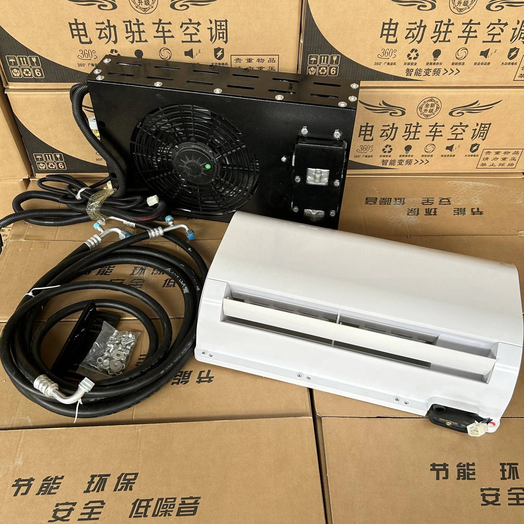 Electric Mini Auto Dc 12v 24 Volt 220v Car Air Conditioner For Diesel Generator Truck New Energy Vehicles RV Ship