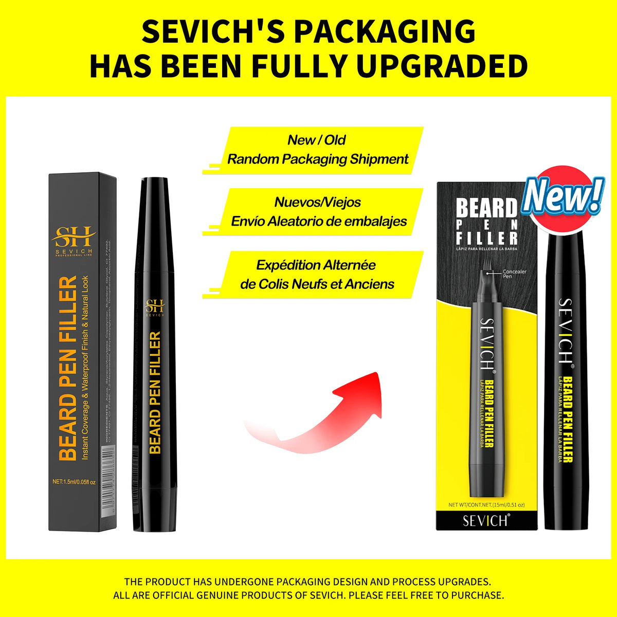 Beard Pen Filler Men Waterproof Moustache Coloring Pen Beard Coloring Filling Enhancer Black Fiber Hair Beard Stuffing Pen Tool