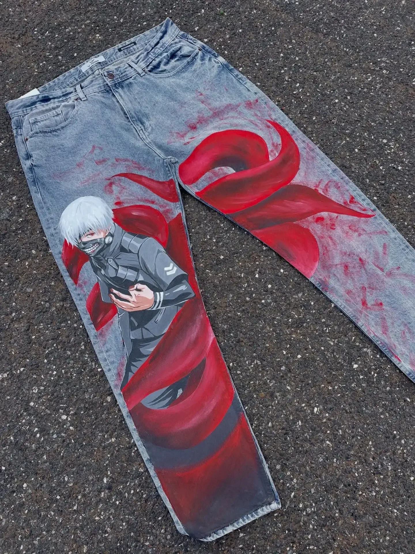 Harajuku Zoro Y2k Baggy Jeans Women Vintage Wide Leg Denim Pants Popular Jeans Streetwear Couples Trouser Men Clothing