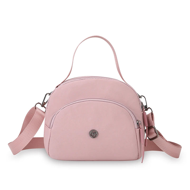 Lightweight Waterproof Nylon Mini Crossbody Bag Top Handle Adjustable Strap Multi Pocket Ladies Daily Outdoor Bag