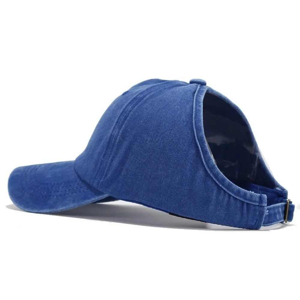 Visor Cap Solid Color Washed Baseball Cap Hip Hop Adjustable Empty Top Hat Snapback Cap Sunscreen Sun Protection Peaked Hat Men