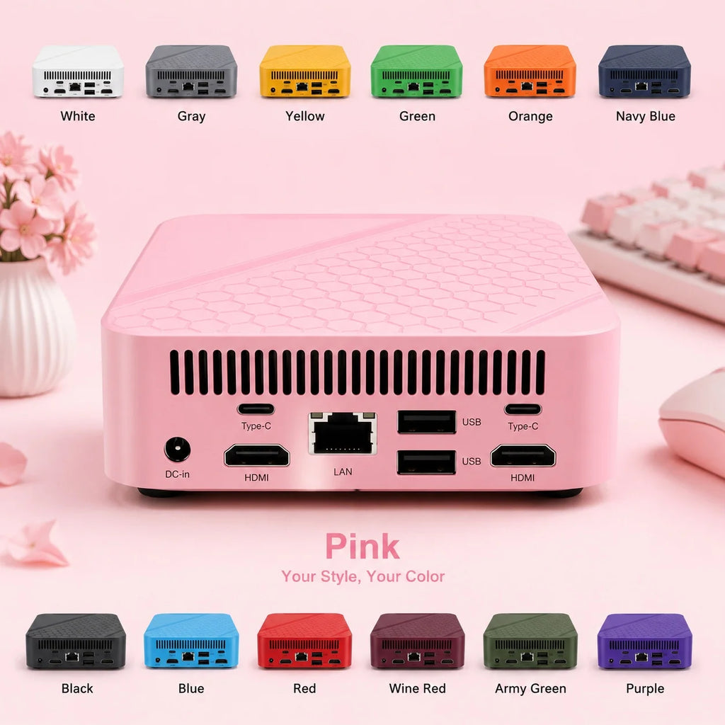 HOT Intel Core i9 10980HK Mini PC Windows 11 UHD Graphics Pocket Computer 16GB RAM minipc WiFi6 1TB 2TB SSD Desktop Gaming