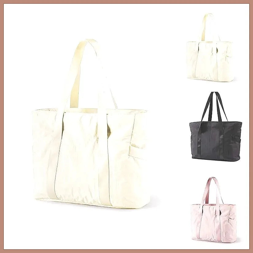 Large Capacity Tote Bag Multipurpose Work Laptop Organizer Gym Yoga Travel Shoulder Bag Waterproof Nylon Business