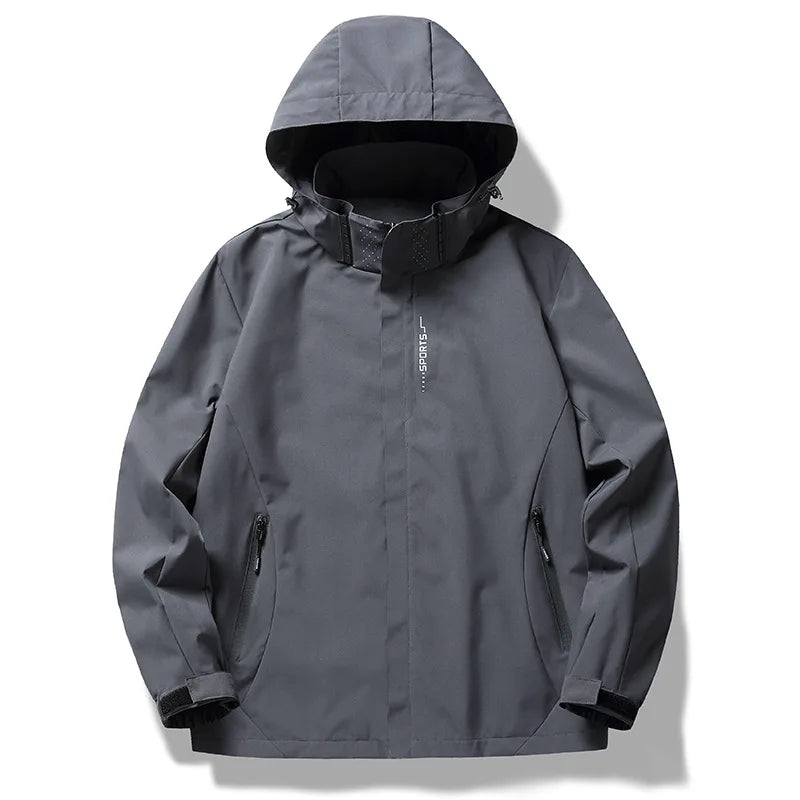 Couple Matching Hooded Jacket Stand Collar Thin Casual Outer Top For Men And Women Suitable For Spring Autumn Outdoor Travel An