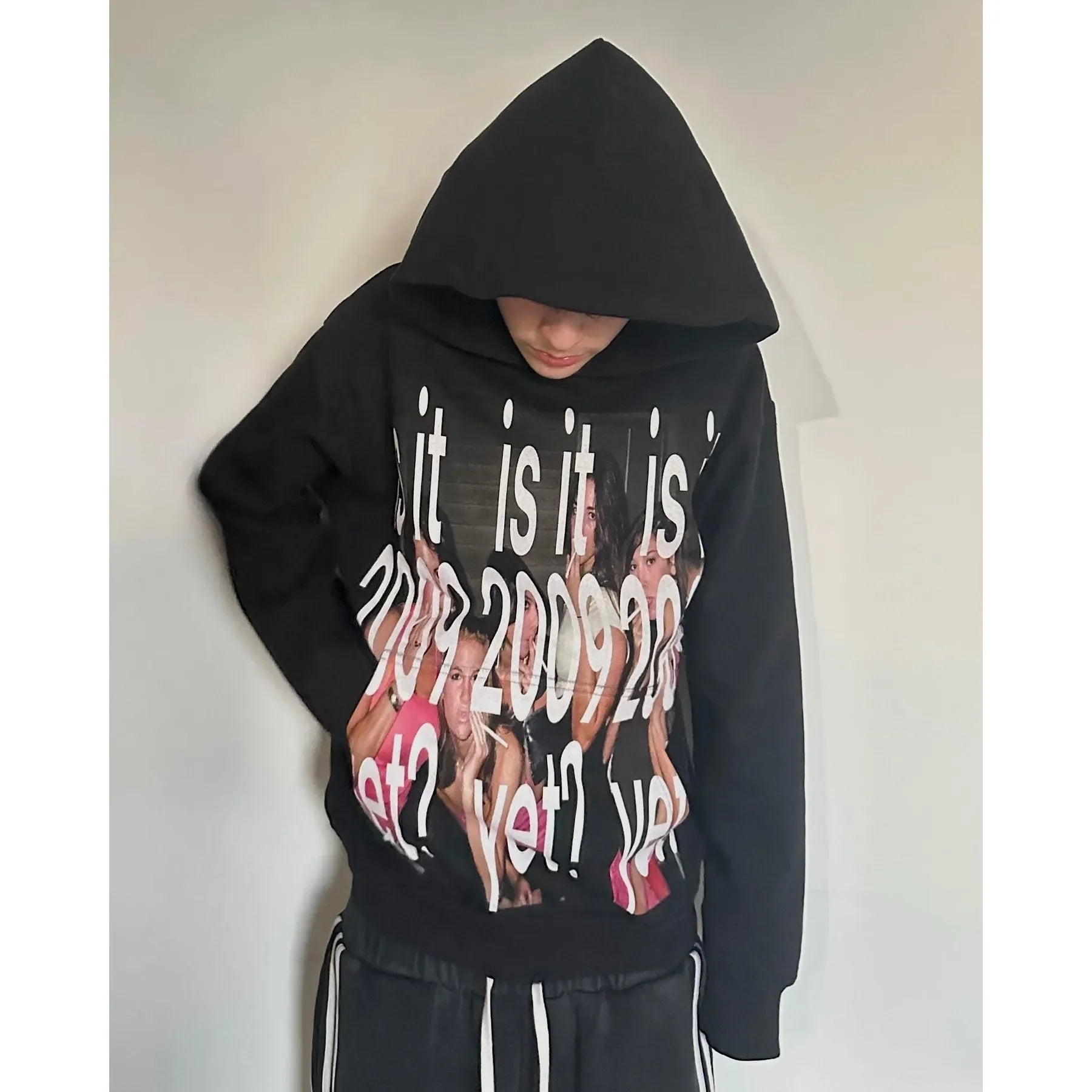 Harajuku Y2k Casual 3DS Hoodies Women Grunge Streetwear Sweatshirt Tops Goth Oversized Hoodie Clothes Tracksuit Men Clothing