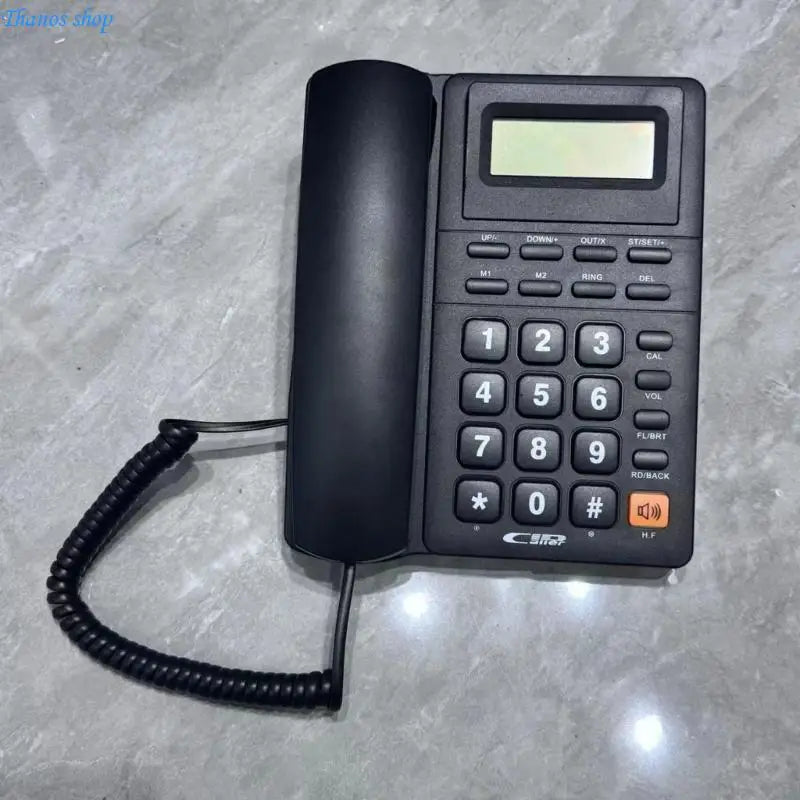 Landline Phones Home Telephone Desk Phone LCD Display with Redial Caller Function for Office, Hotel X37A