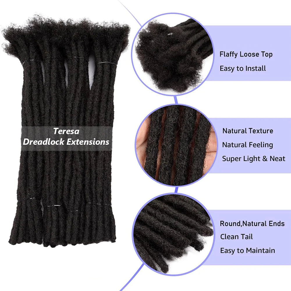 Synthetic Hair Dreadlock Extensions – 10-Strand Soft Locs