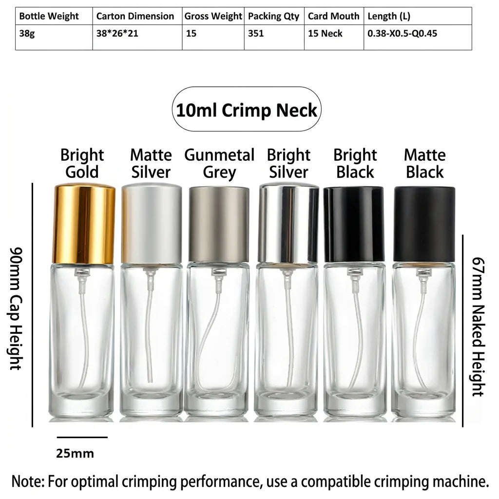 Refillable Bottle Travel Perfume Bottle Portable Bottles Empty Spray Bottle For Fragrance Dispenser Perfume Sampling Daily Use