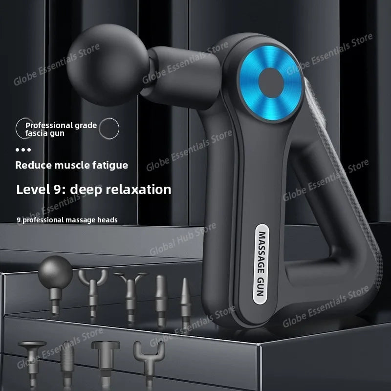 Professional-grade Mini Triangular Fascia Gun Massager, Electric Muscle Massage Gun, Portable for Shoulder and Neck Fitness