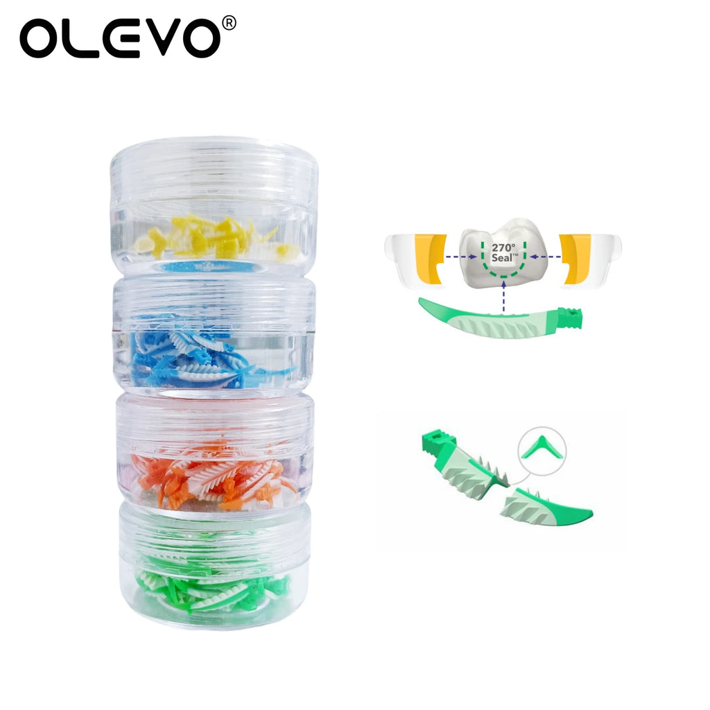 Dental Autoclave Sterilizable Silicone Interdental Wedges Kit Sealing Composite Filling Teeth Gap Wedge for Tooth Restoration