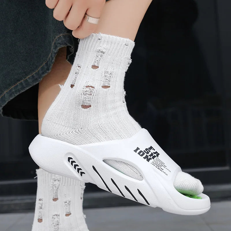 Big Size 48 Summer Massage Slippers For Women Men Indoor Outdoor Shoes Anti-slip Couples Home Bathroom Slides Beach Sandals