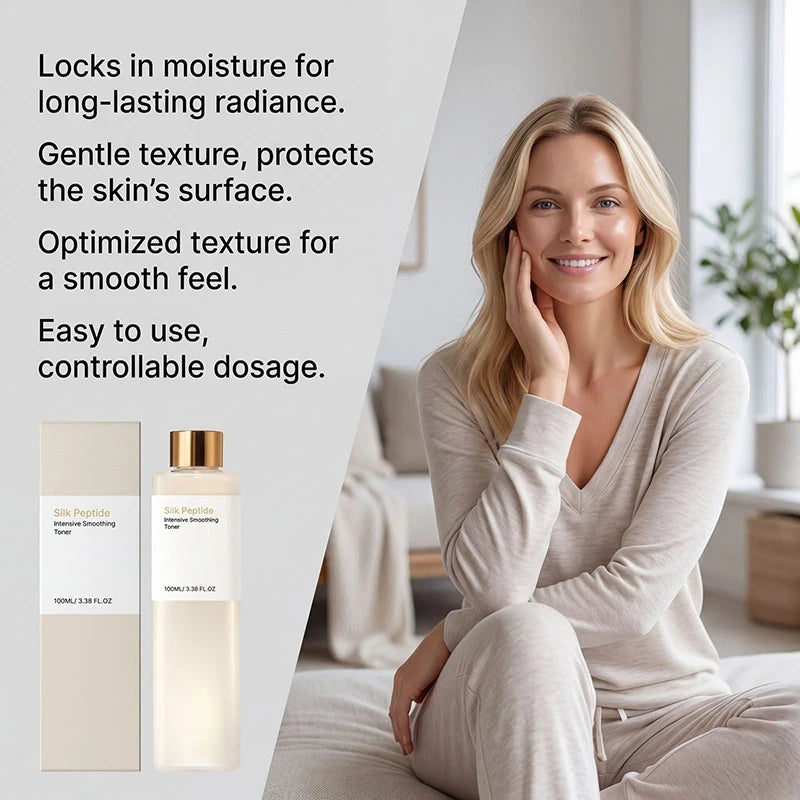 Silk Peptide Silk Essence Water Fade Fine Lines Increase Skin Elasticity Moisturize Refreshing Non Greasy Mild Toner