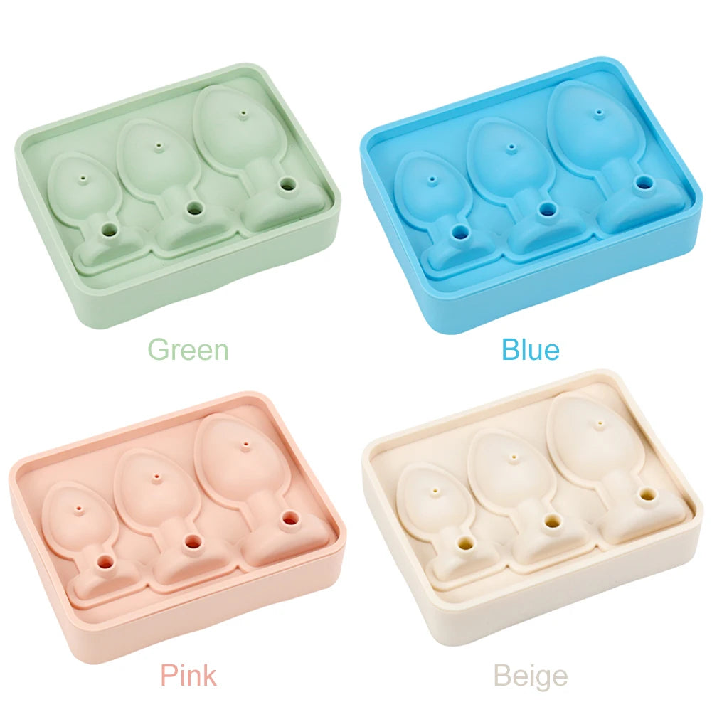 1-5Pcs Silicone Ice Cube Mold Funny Butt Plug Shaped Ice Tray Maker for Bars Cocktail Whiskey Chilling Drinking Kitchen Gadgets
