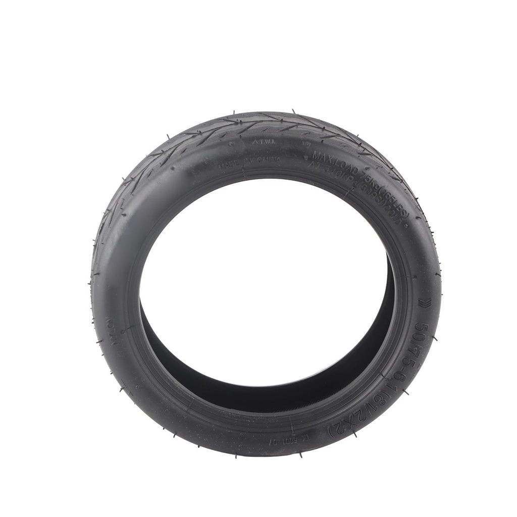 Scooter Tire Replacement 50/75‑6.1 Electric Scooter Tire Rubber Grooves Excellent Grip Shock Absorption Electric Scooter Parts
